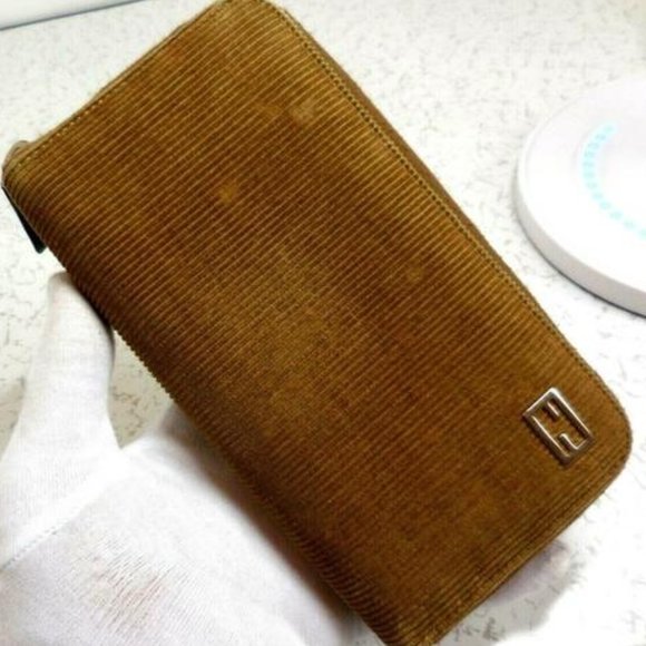 Fendi MOD Camel Corduroy and Brown Leather XL - Picture 1 of 12